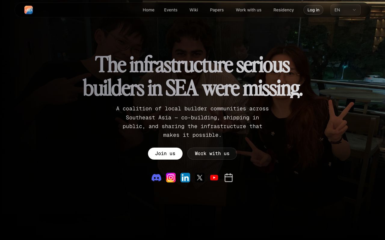 AI SEA website preview