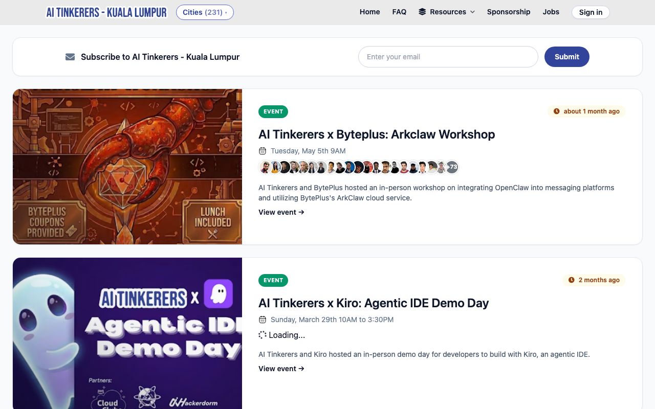 AI Tinkerers KL website preview