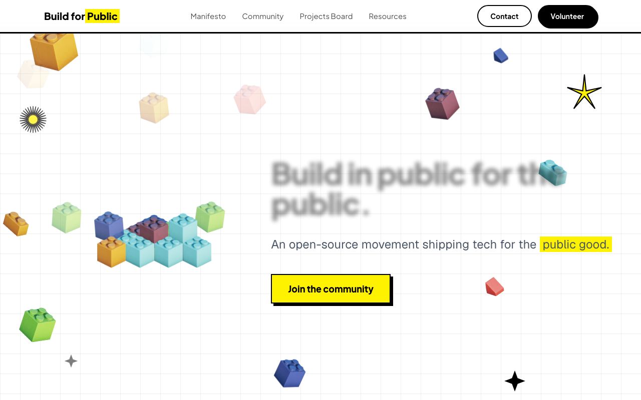 Build for Public website preview