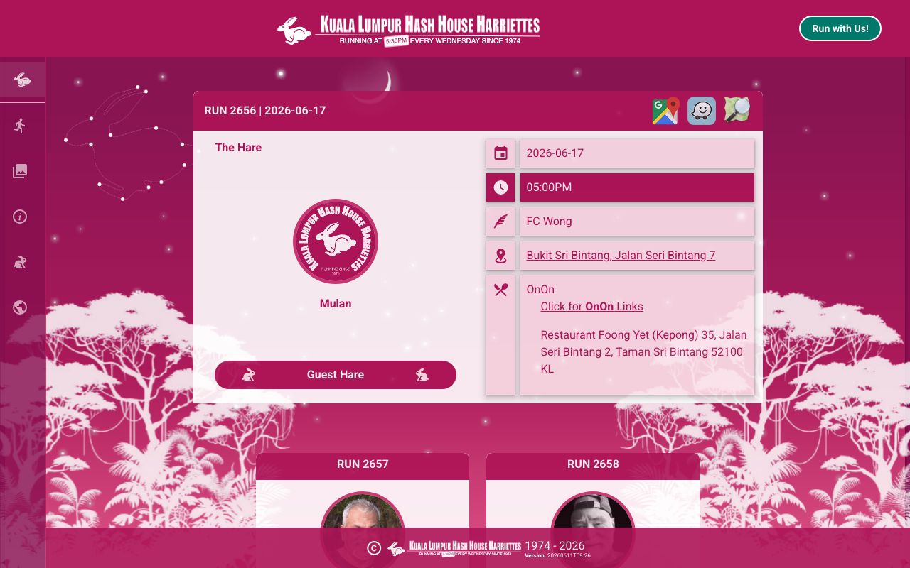 KL Hash House Harriettes website preview